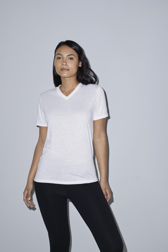 WOMEN'S SUBLIMATION CLASSIC SHORT SLEEVE V-NECK T-SHIRT - Slika 2