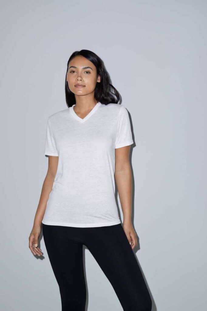 WOMEN'S SUBLIMATION CLASSIC SHORT SLEEVE V-NECK T-SHIRT - Slika 3