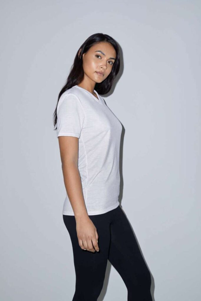 WOMEN'S SUBLIMATION CLASSIC SHORT SLEEVE V-NECK T-SHIRT - Slika 6