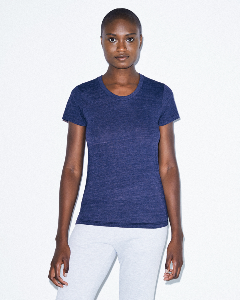 WOMEN'S TRI-BLEND SHORT SLEEVE TRACK T-SHIRT - Slika 2