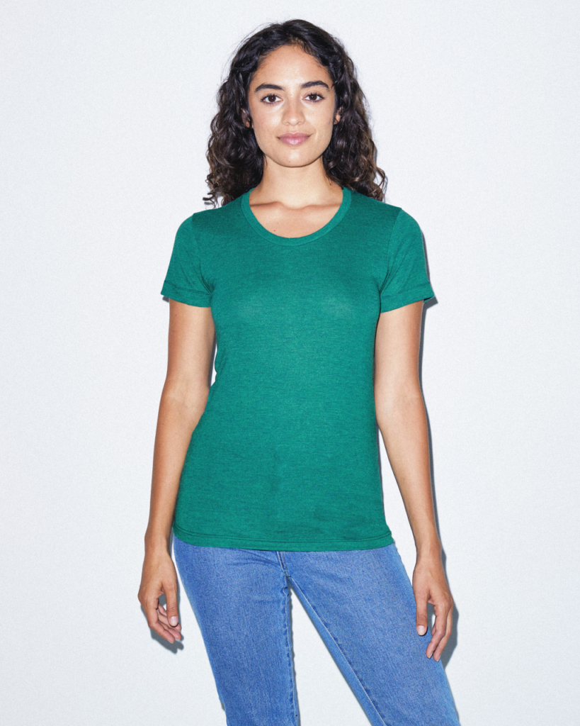 WOMEN'S TRI-BLEND SHORT SLEEVE TRACK T-SHIRT - Slika 3