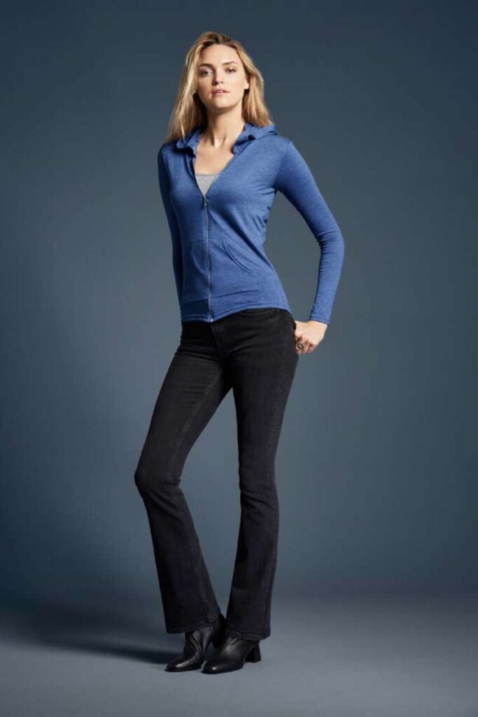 WOMEN'S TRI-BLEND FULL-ZIP HOODED JACKET - Slika 6