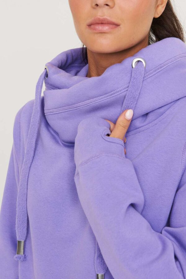 CROSS NECK HOODIE