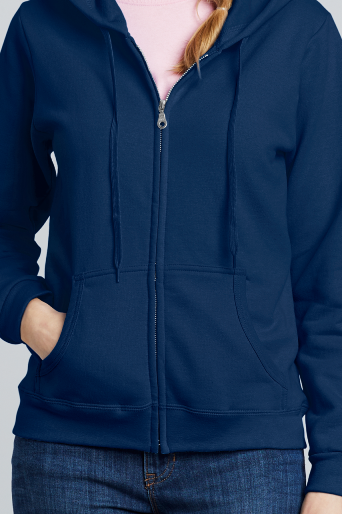 HEAVY BLEND™ LADIES' FULL ZIP HOODED SWEATSHIRT - Slika 3
