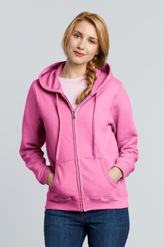 HEAVY BLEND™ LADIES' FULL ZIP HOODED SWEATSHIRT - Slika 4