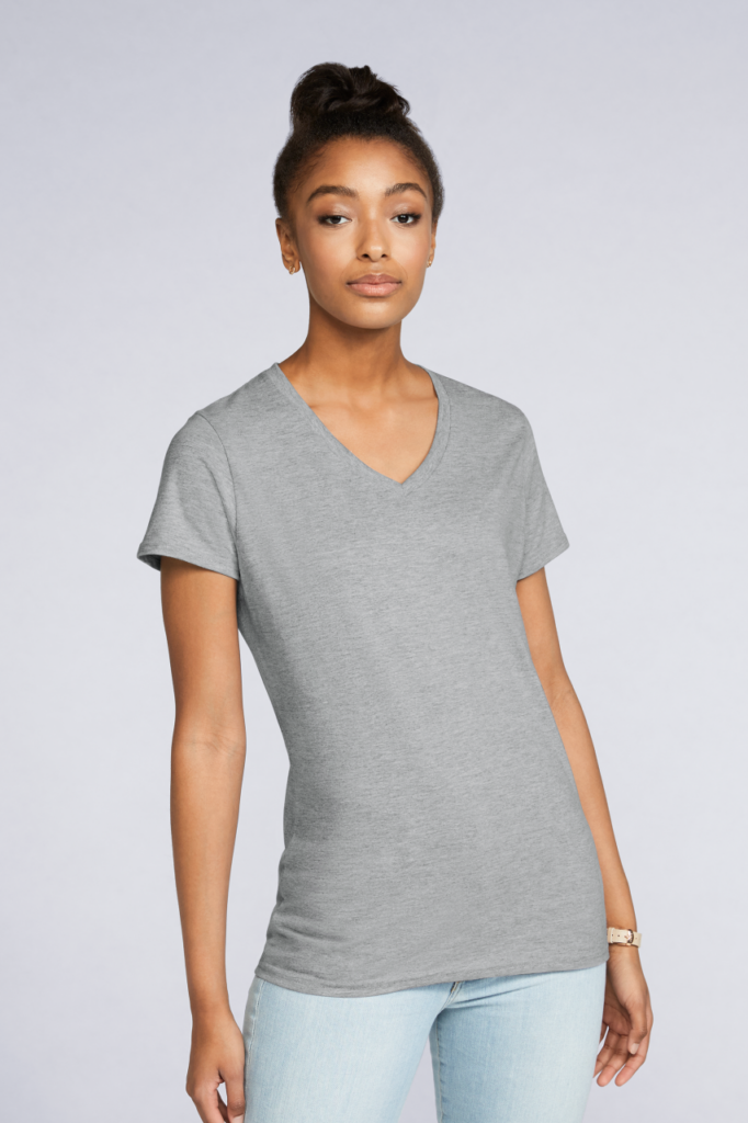 PREMIUM COTTON® LADIES' V-NECK T-SHIRT - Slika 2