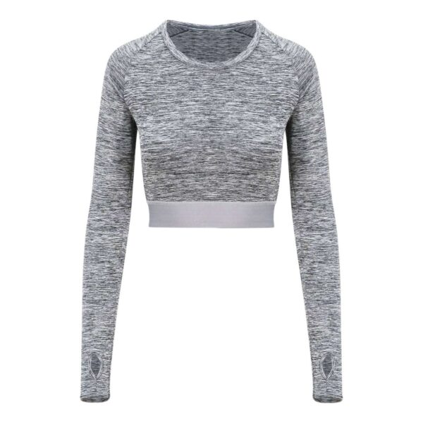 WOMEN'S LONG SLEEVE CROP T