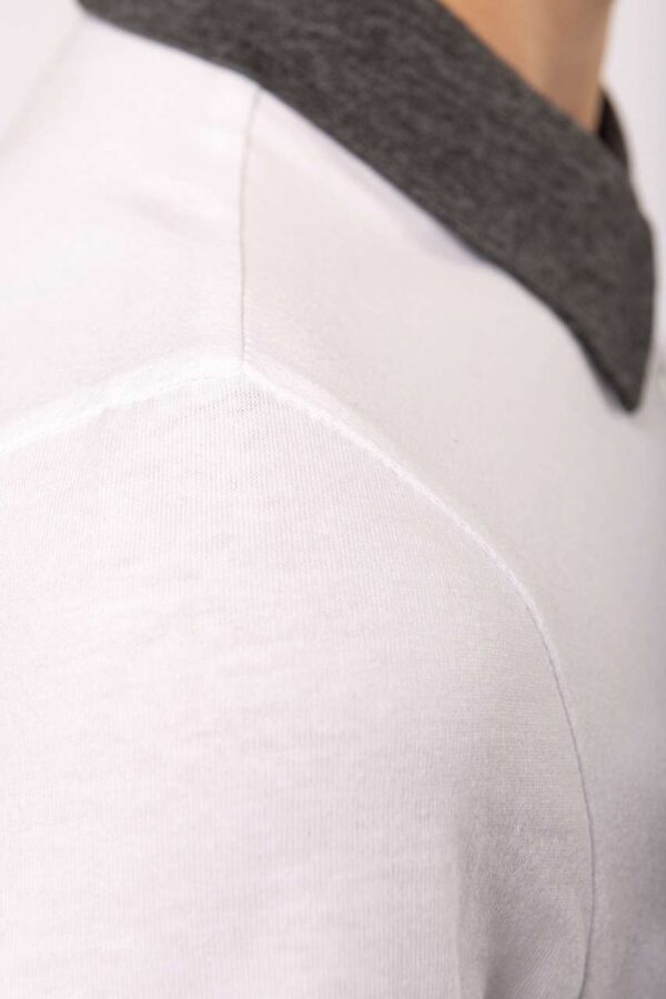 LADIES' TWO-TONE JERSEY POLO SHIRT