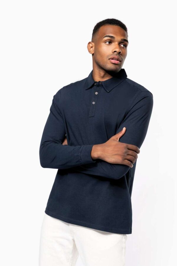 MEN'S LONG SLEEVED JERSEY POLO SHIRT