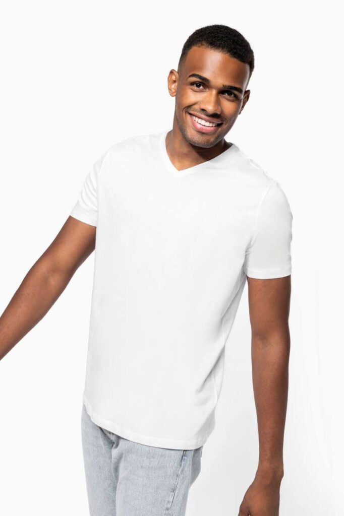 MEN'S SHORT-SLEEVED V-NECK T-SHIRT - Slika 4