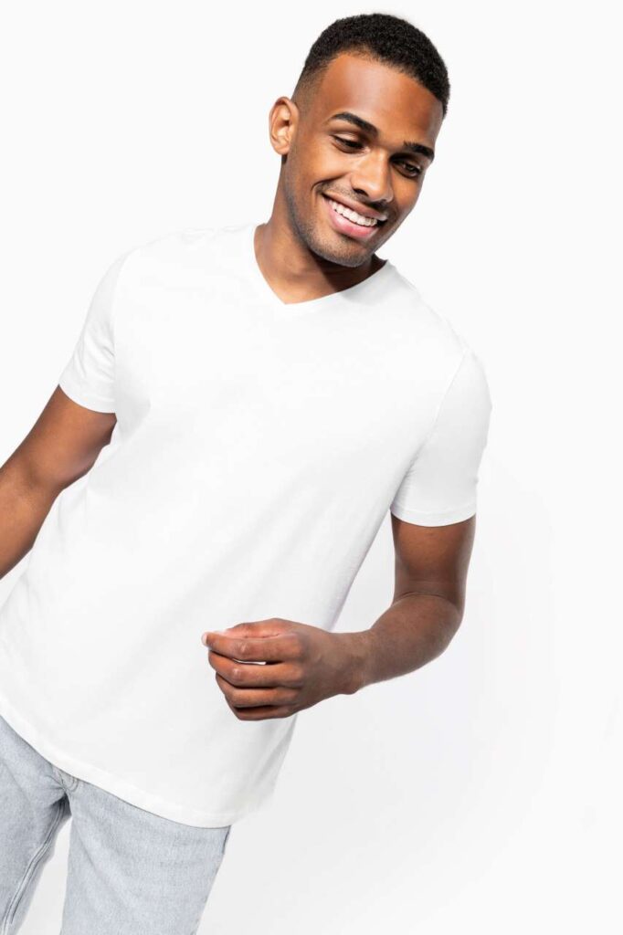 MEN'S SHORT-SLEEVED V-NECK T-SHIRT - Slika 8