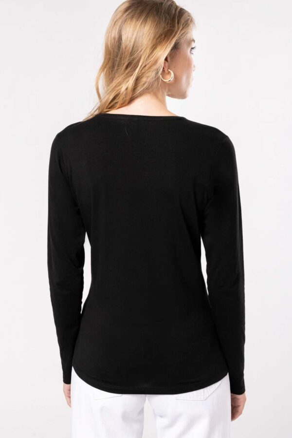 LADIES LONG-SLEEVED CREW NECK T-SHIRT