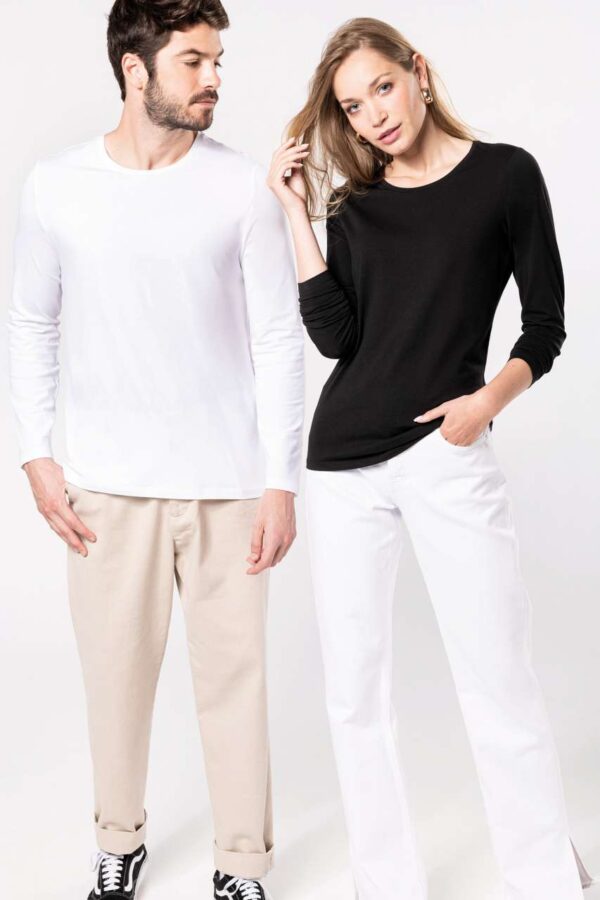 LADIES LONG-SLEEVED CREW NECK T-SHIRT
