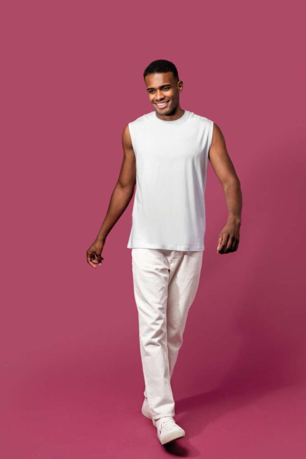 ECO-FRIENDLY MEN SLEEVELESS T-SHIRT