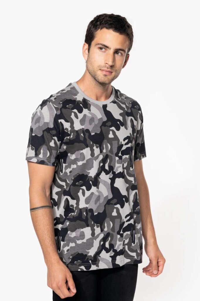MEN'S SHORT-SLEEVED CAMO T-SHIRT - Slika 4