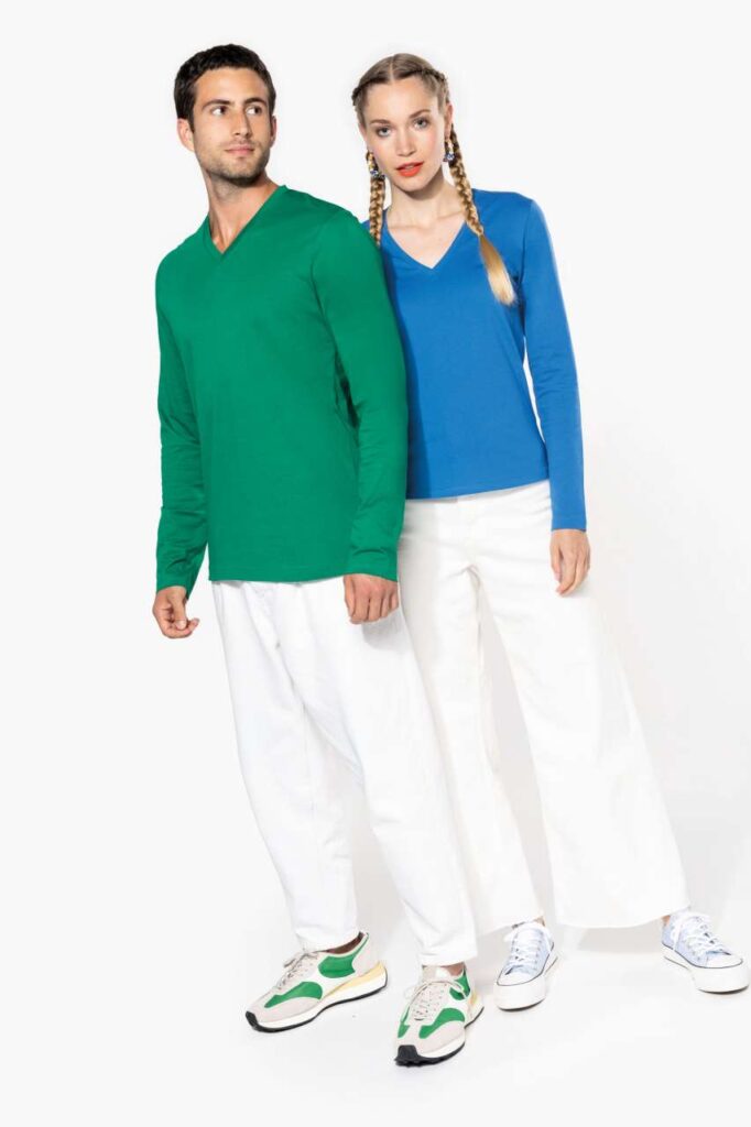 MEN'S LONG-SLEEVED V-NECK T-SHIRT - Slika 7