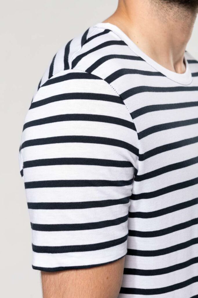 STRIPED SHORT SLEEVE SAILOR T-SHIRT WITH POCKET - Slika 5