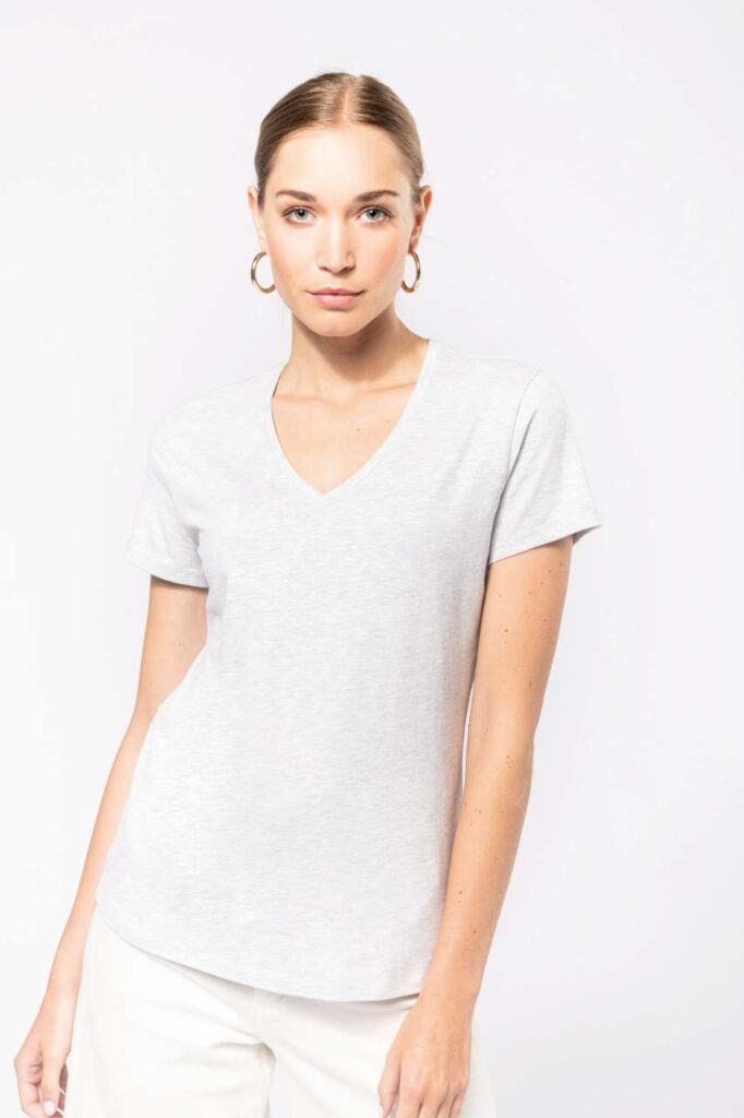 LADIES' SHORT-SLEEVED V-NECK T-SHIRT - Slika 2