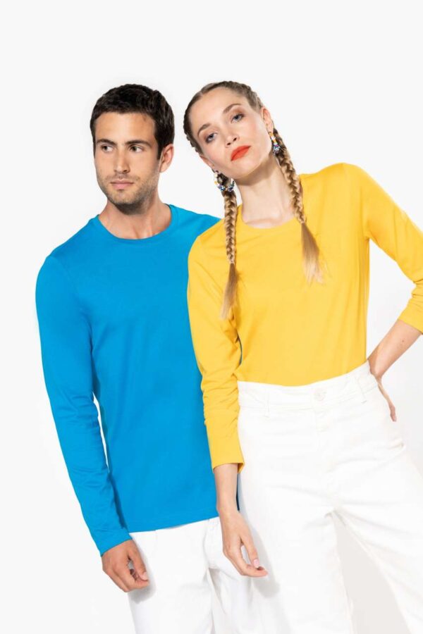 LADIES' LONG-SLEEVED CREW NECK T-SHIRT