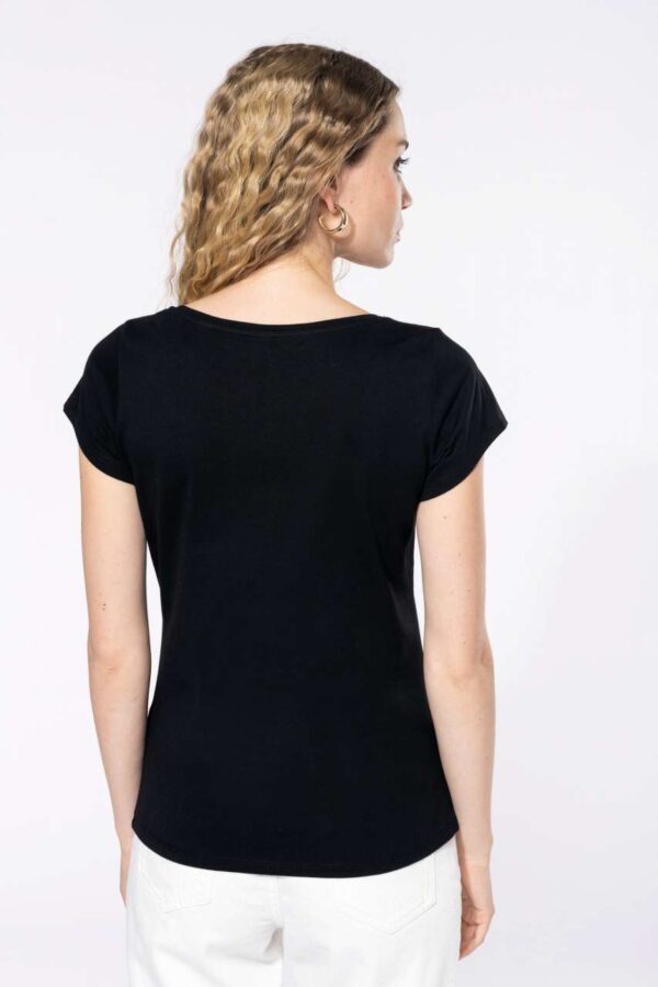 LADIES’ BOAT NECK SHORT-SLEEVED T-SHIRT