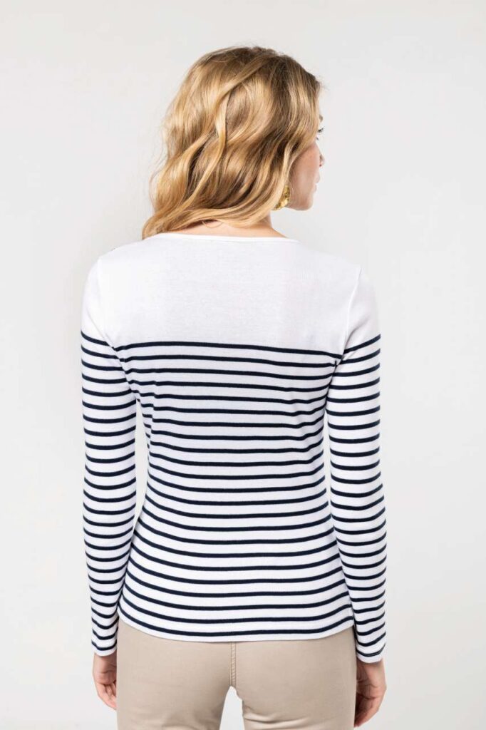 LADIES’ LONG-SLEEVED BRETON STRIPE TOP - Slika 3