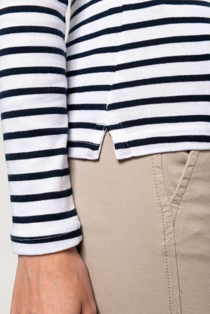 LADIES’ LONG-SLEEVED BRETON STRIPE TOP - Slika 5