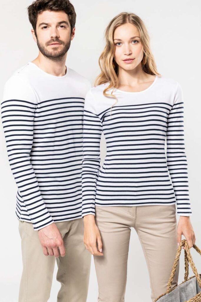 LADIES’ LONG-SLEEVED BRETON STRIPE TOP - Slika 8