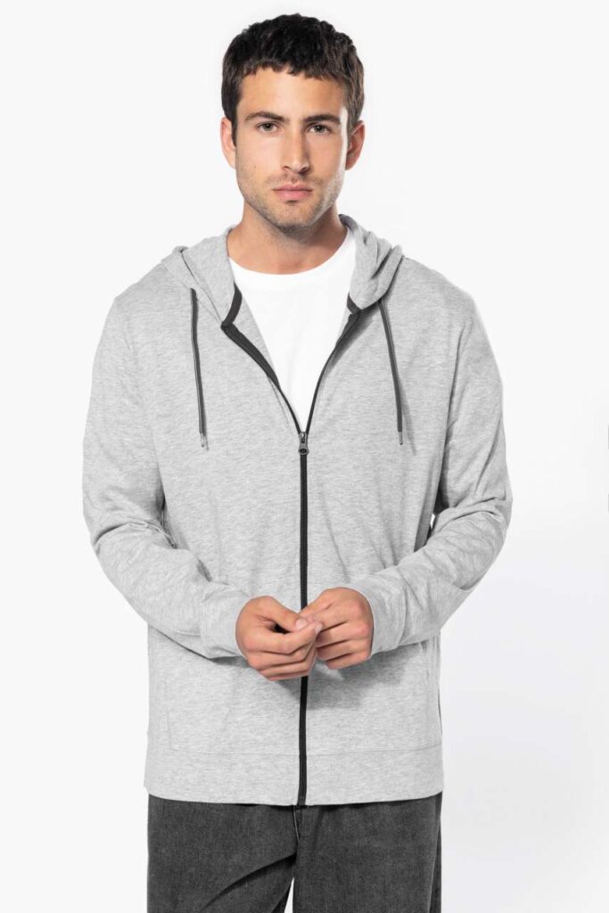 LIGHTWEIGHT COTTON HOODED SWEATSHIRT - Slika 3