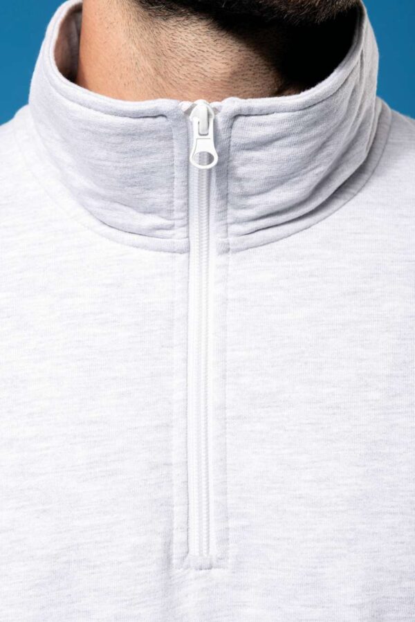 ZIP NECK SWEATSHIRT