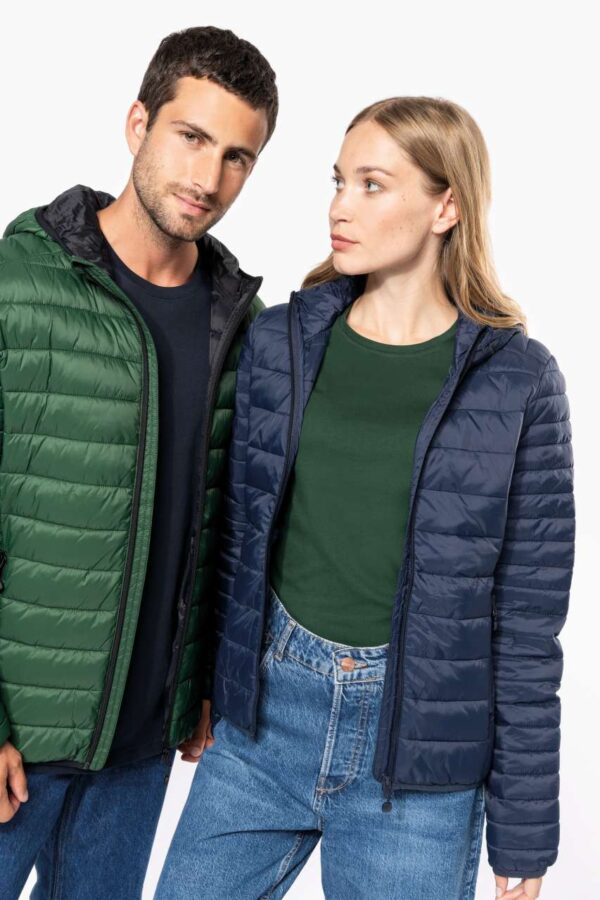LADIES' LIGHTWEIGHT HOODED PADDED JACKET
