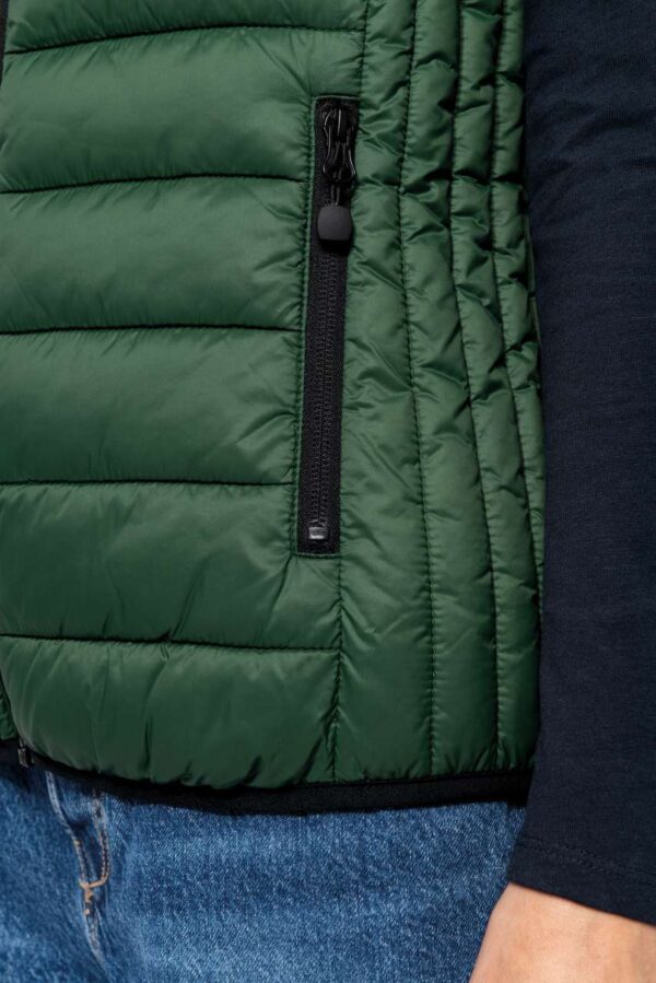 LADIES' LIGHTWEIGHT SLEEVELESS FAKE DOWN JACKET