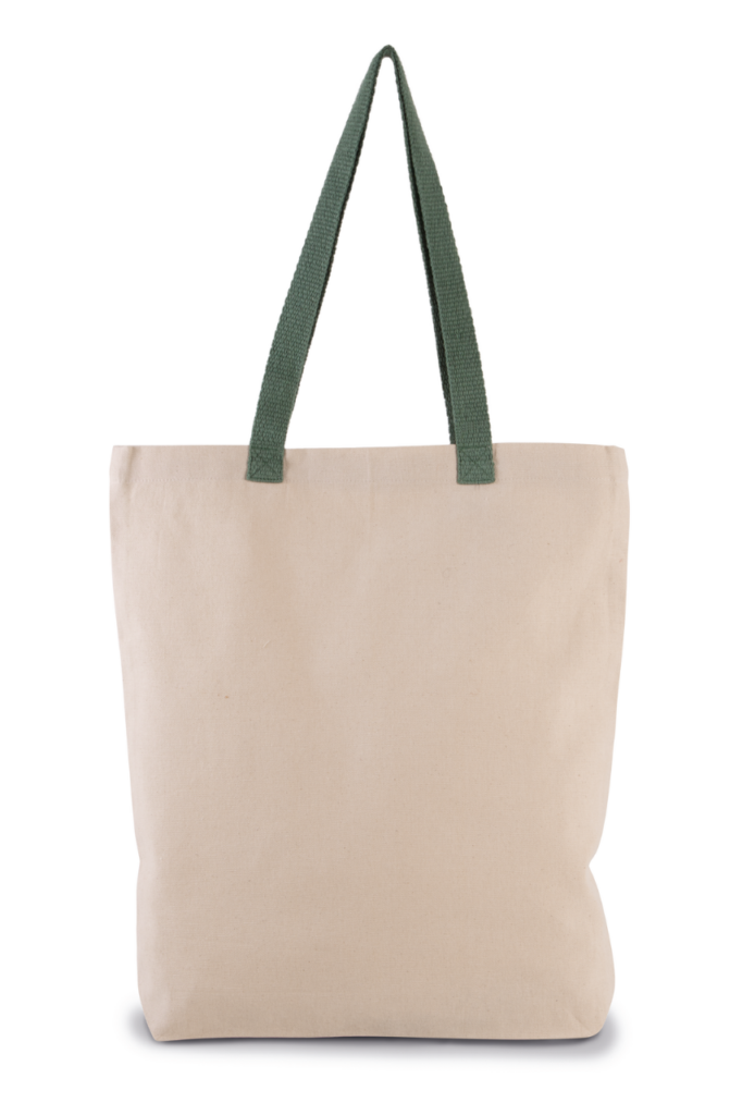 SHOPPER BAG WITH GUSSET AND CONTRAST COLOUR HANDLE - Slika 2