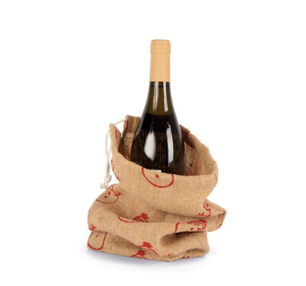 BOTTLE CARRIER WITH CHRISTMAS PATTERNS