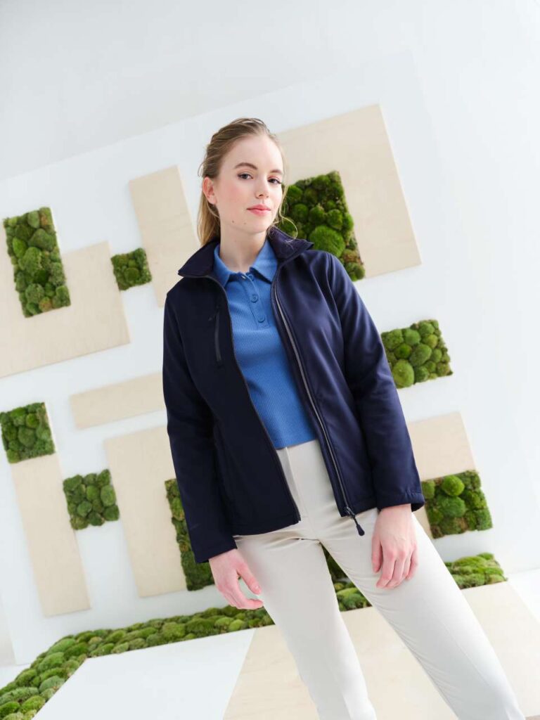 WOMEN'S HONESTLY MADE RECYCLED PRINTABLE SOFTSHELL JACKET - Slika 6