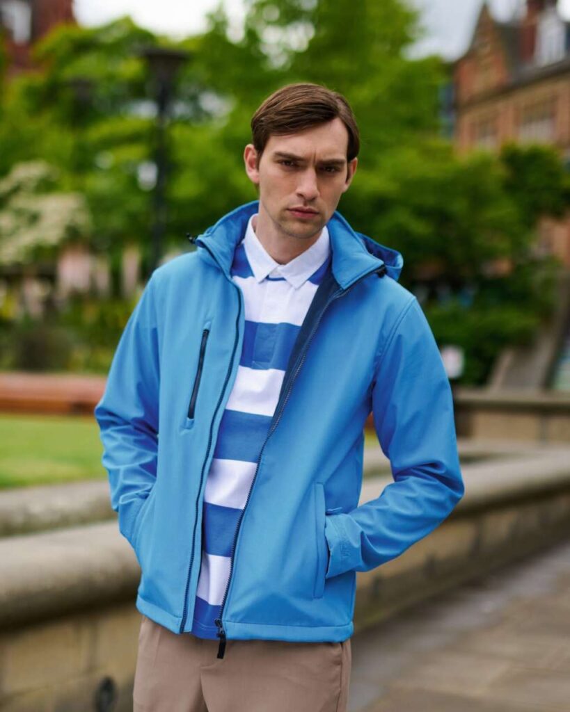 VENTURER 3 LAYER HOODED PRINTABLE SOFTSHELL JACKET - Slika 3