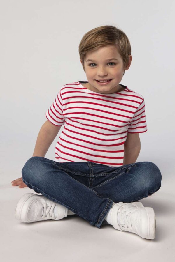 SOL'S MILES KIDS - ROUND NECK STRIPED T-SHIRT