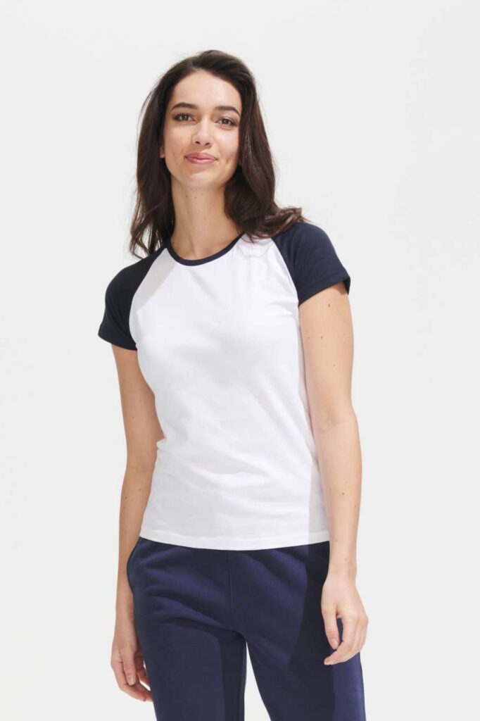 SOL'S MILKY - WOMEN'S 2-COLOR RAGLAN SLEEVES T-SHIRT - Slika 4