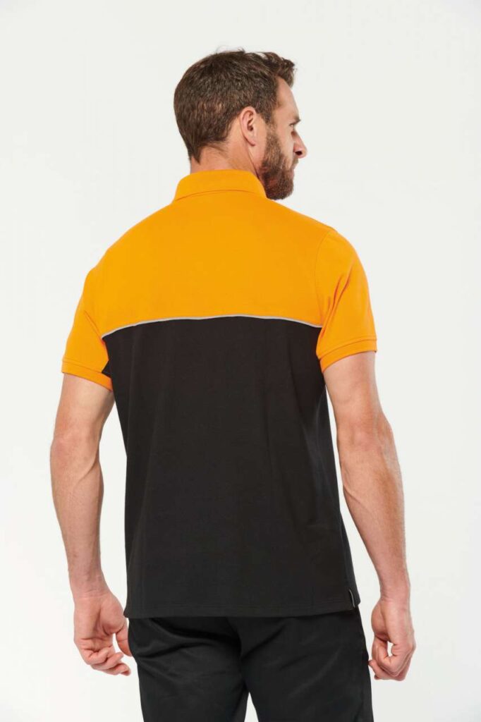 UNISEX ECO-FRIENDLY TWO-TONE SHORT SLEEVE POLO SHIRT - Slika 4