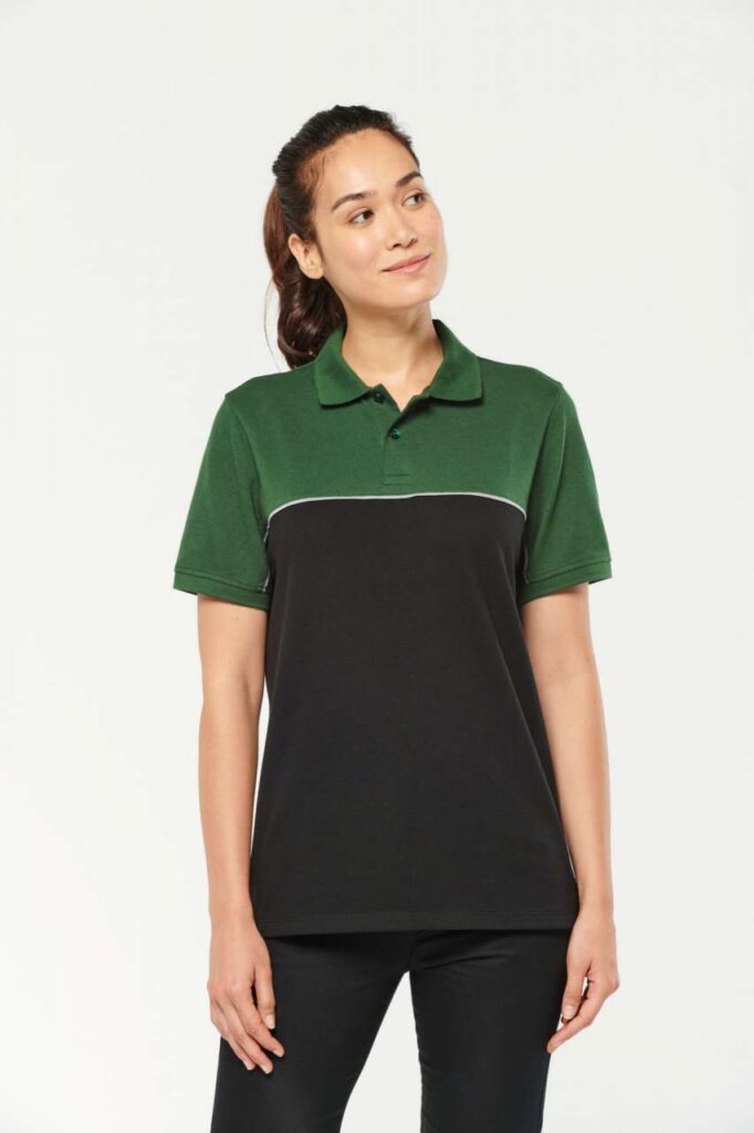 UNISEX ECO-FRIENDLY TWO-TONE SHORT SLEEVE POLO SHIRT - Slika 5