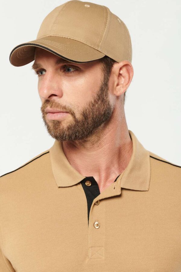 OEKOTEX CERTIFIED 6 PANELS CAP WITH SANDWICH PEAK