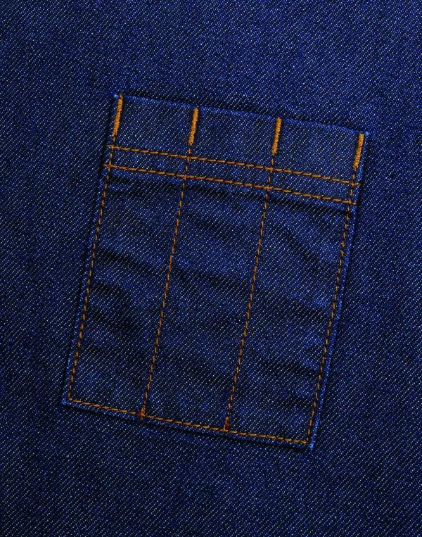 'DIVISION' WAXED LOOK DENIM WAIST APRON
