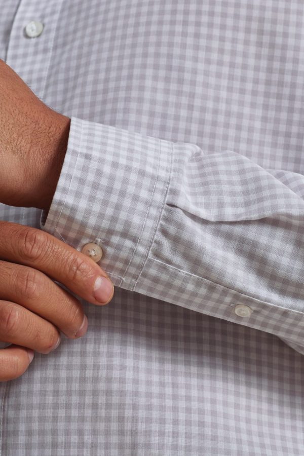 'MAXTON' CHECK MEN'S LONG SLEEVE SHIRT