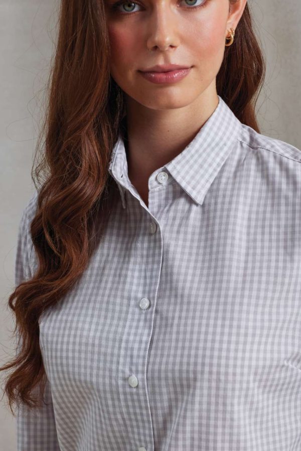 'MAXTON' CHECK WOMEN'S LONG SLEEVE SHIRT